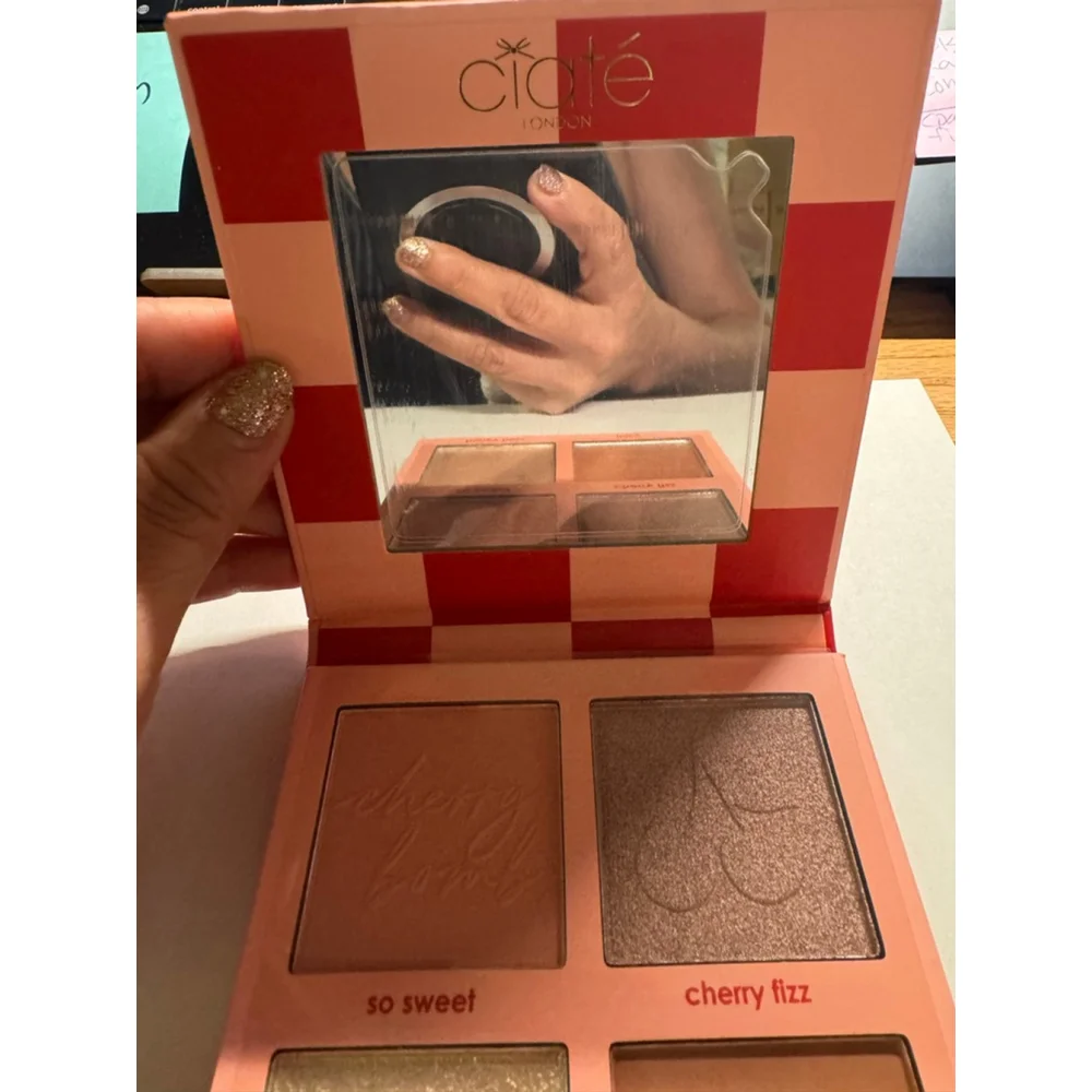 Ciaté London Cherry Bomb Blush & Highlighter Palette - Brand New Palette